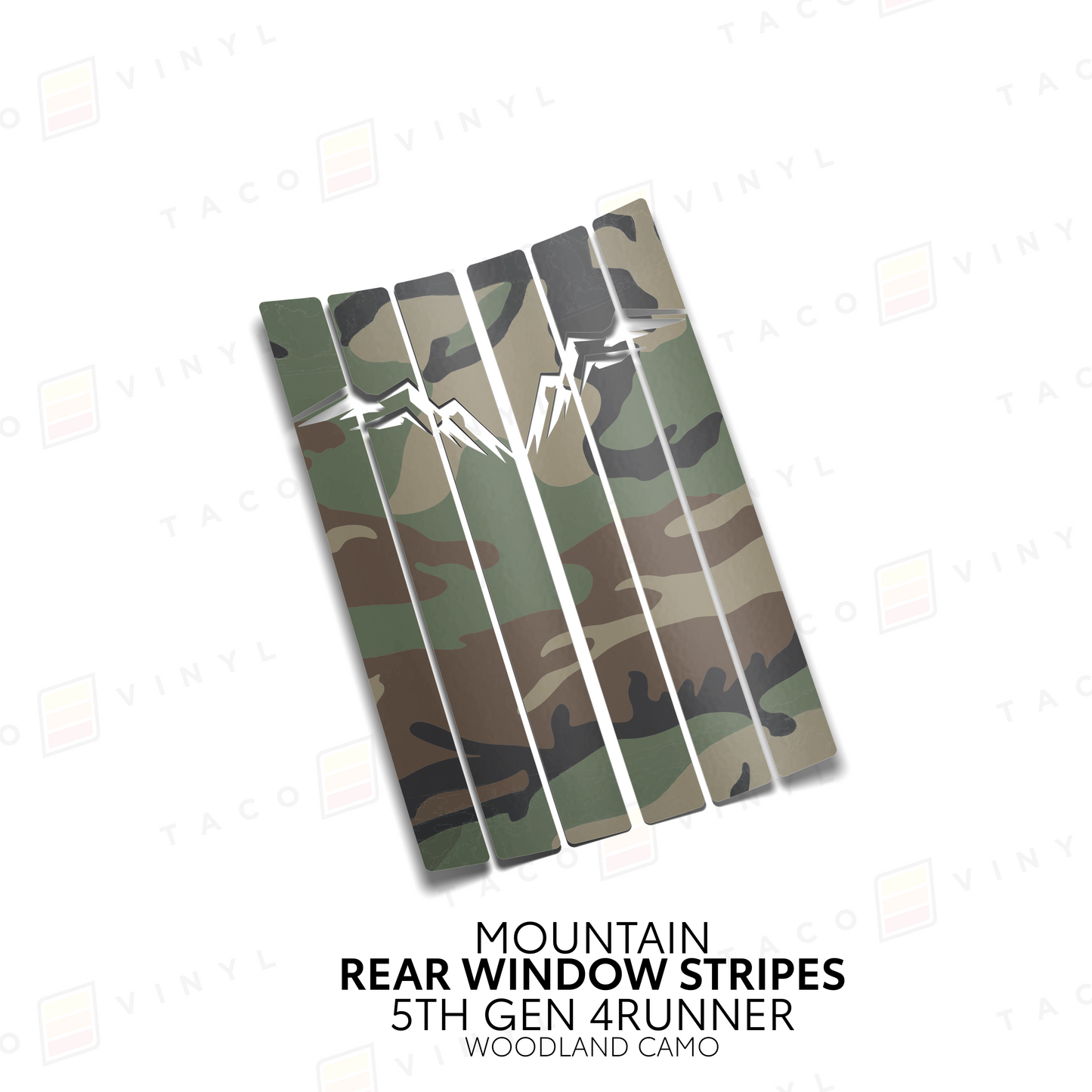 Taco Vinyl 4Runner Rear Window Stripes