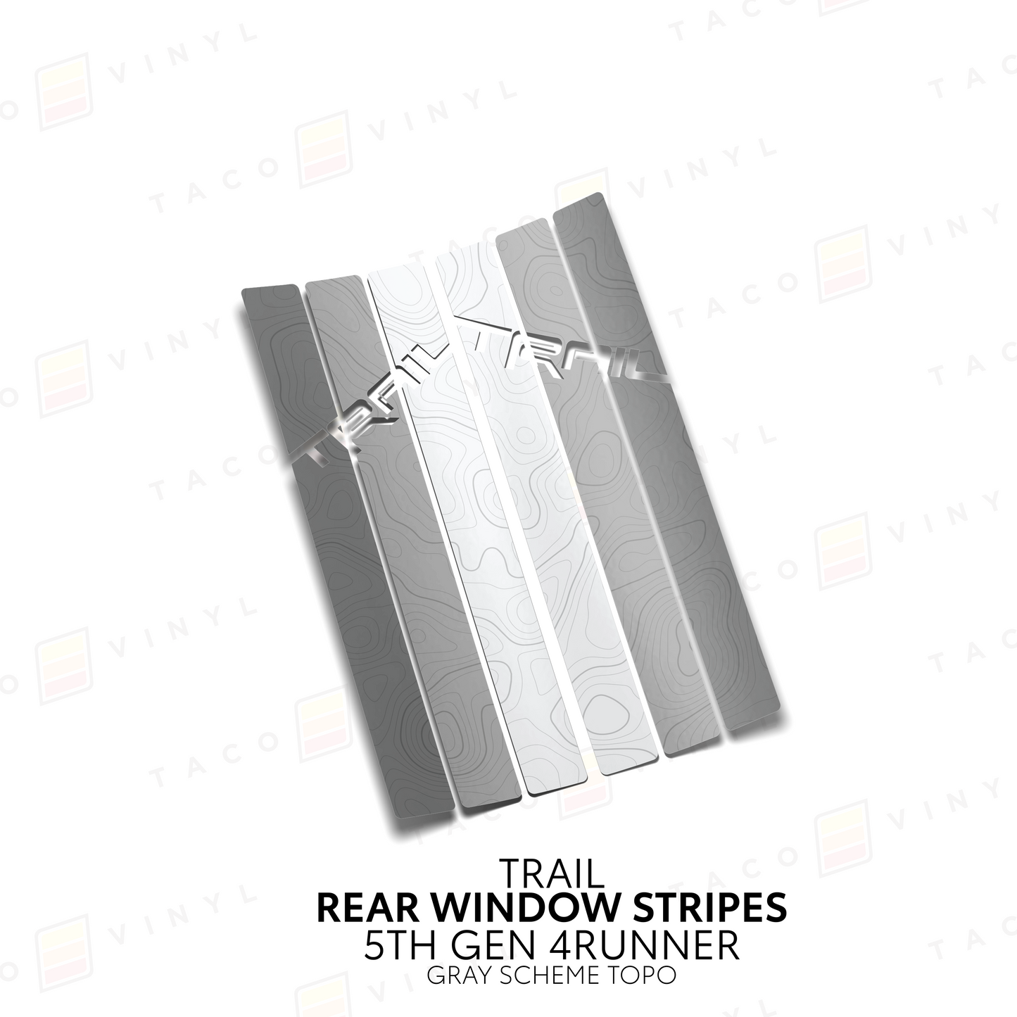 Taco Vinyl 4Runner Rear Window Stripes