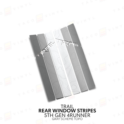 Taco Vinyl 4Runner Rear Window Stripes
