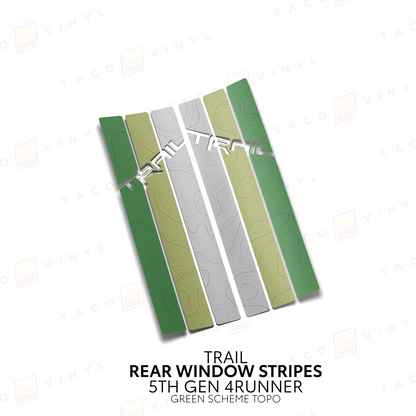 Taco Vinyl 4Runner Rear Window Stripes