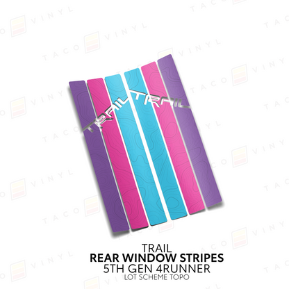 Taco Vinyl 4Runner Rear Window Stripes
