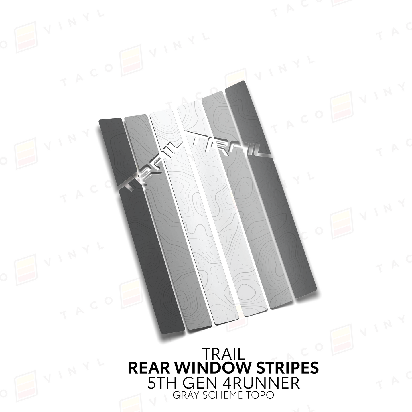 Taco Vinyl 4Runner Rear Window Stripes