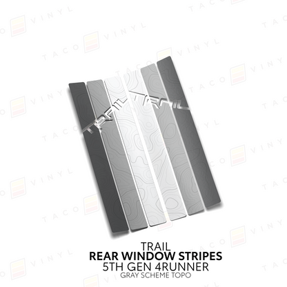 Taco Vinyl 4Runner Rear Window Stripes