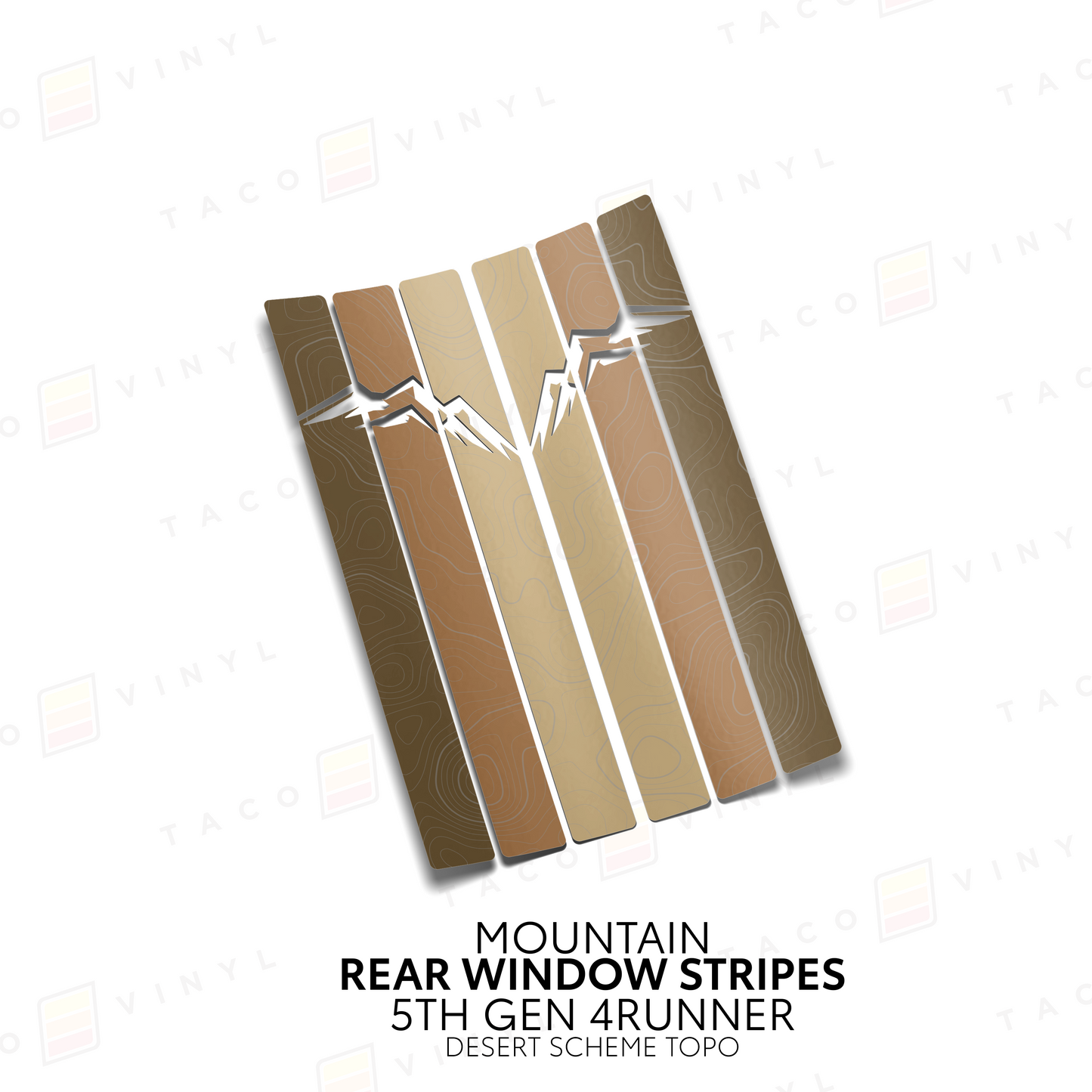 Taco Vinyl 4Runner Rear Window Stripes
