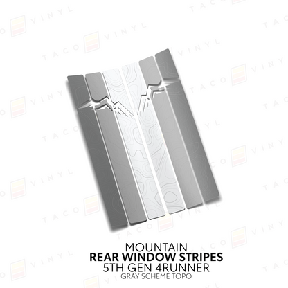 Taco Vinyl 4Runner Rear Window Stripes