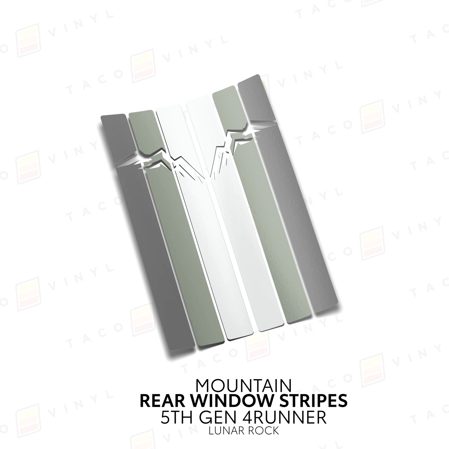 Taco Vinyl 4Runner Rear Window Stripes