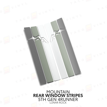 Taco Vinyl 4Runner Rear Window Stripes