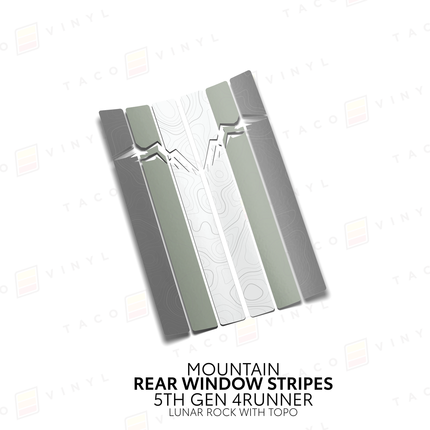 Taco Vinyl 4Runner Rear Window Stripes