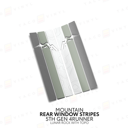 Taco Vinyl 4Runner Rear Window Stripes