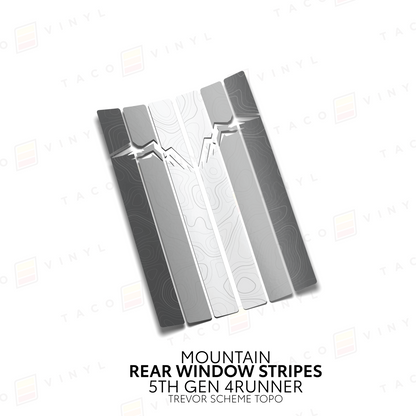 Taco Vinyl 4Runner Rear Window Stripes