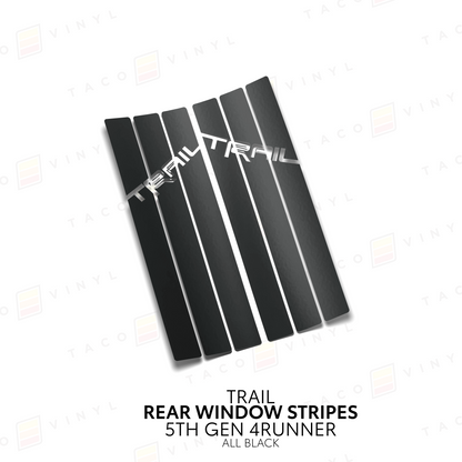Taco Vinyl 4Runner Rear Window Stripes