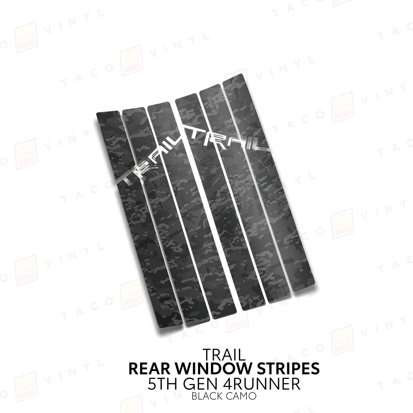 Taco Vinyl 4Runner Rear Window Stripes