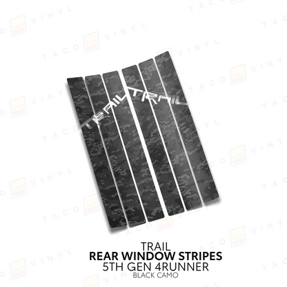 Taco Vinyl 4Runner Rear Window Stripes