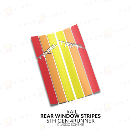 Taco Vinyl 4Runner Rear Window Stripes