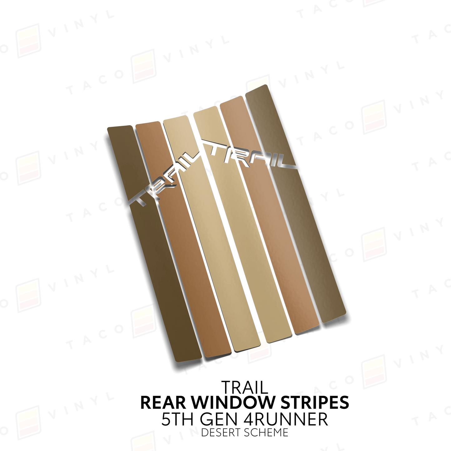 Taco Vinyl 4Runner Rear Window Stripes