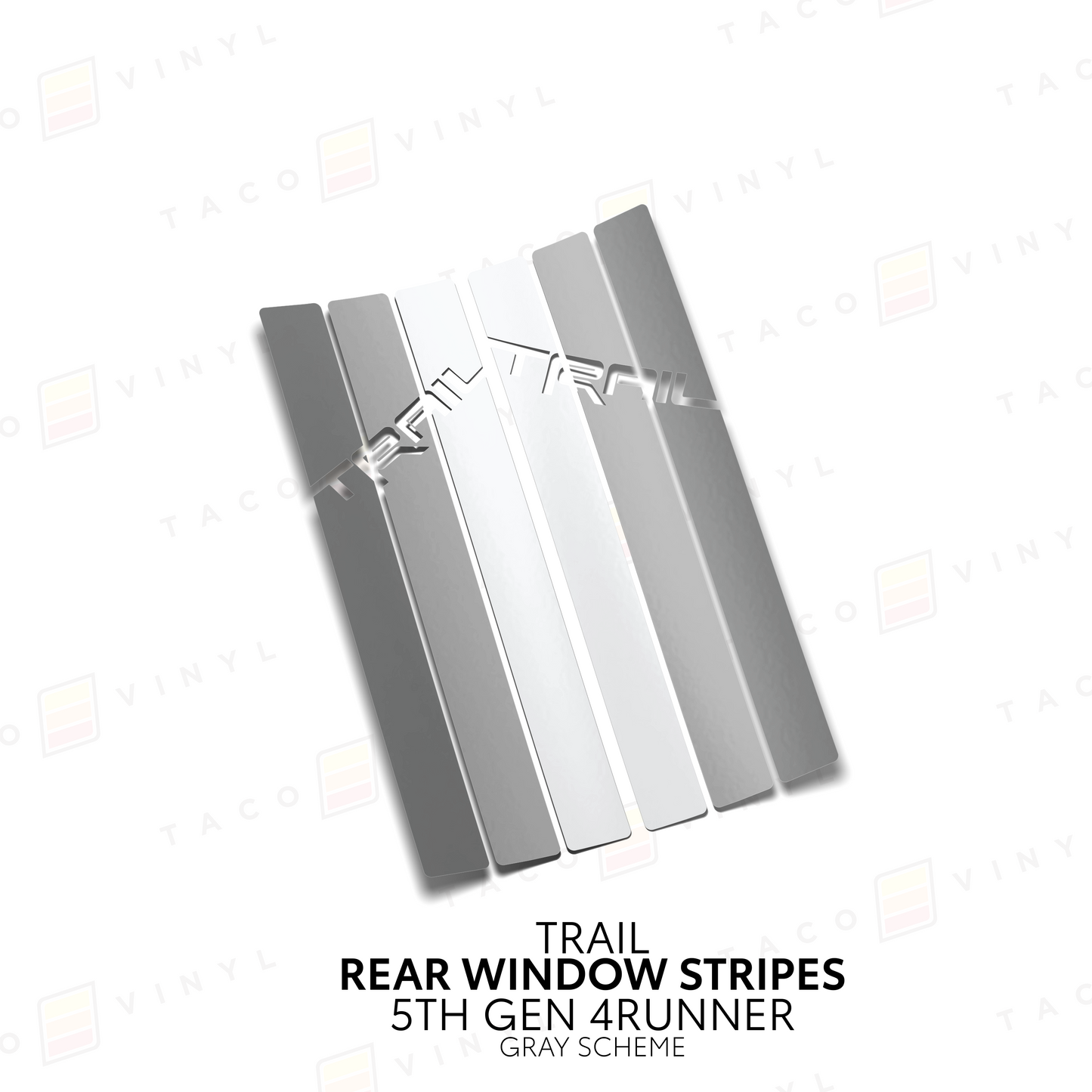 Taco Vinyl 4Runner Rear Window Stripes