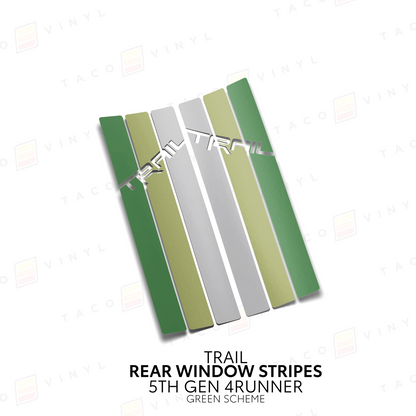 Taco Vinyl 4Runner Rear Window Stripes