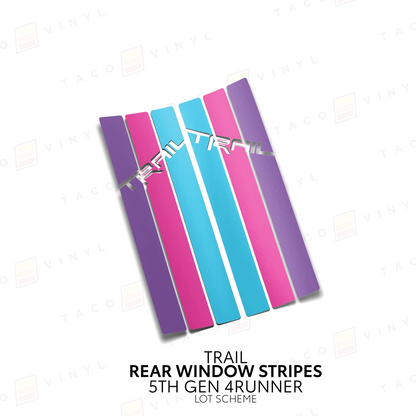 Taco Vinyl 4Runner Rear Window Stripes