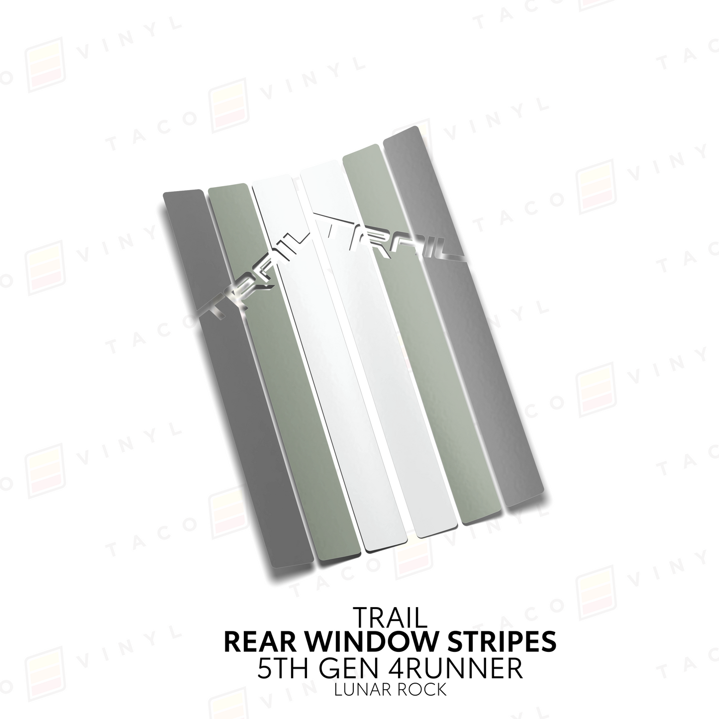 Taco Vinyl 4Runner Rear Window Stripes