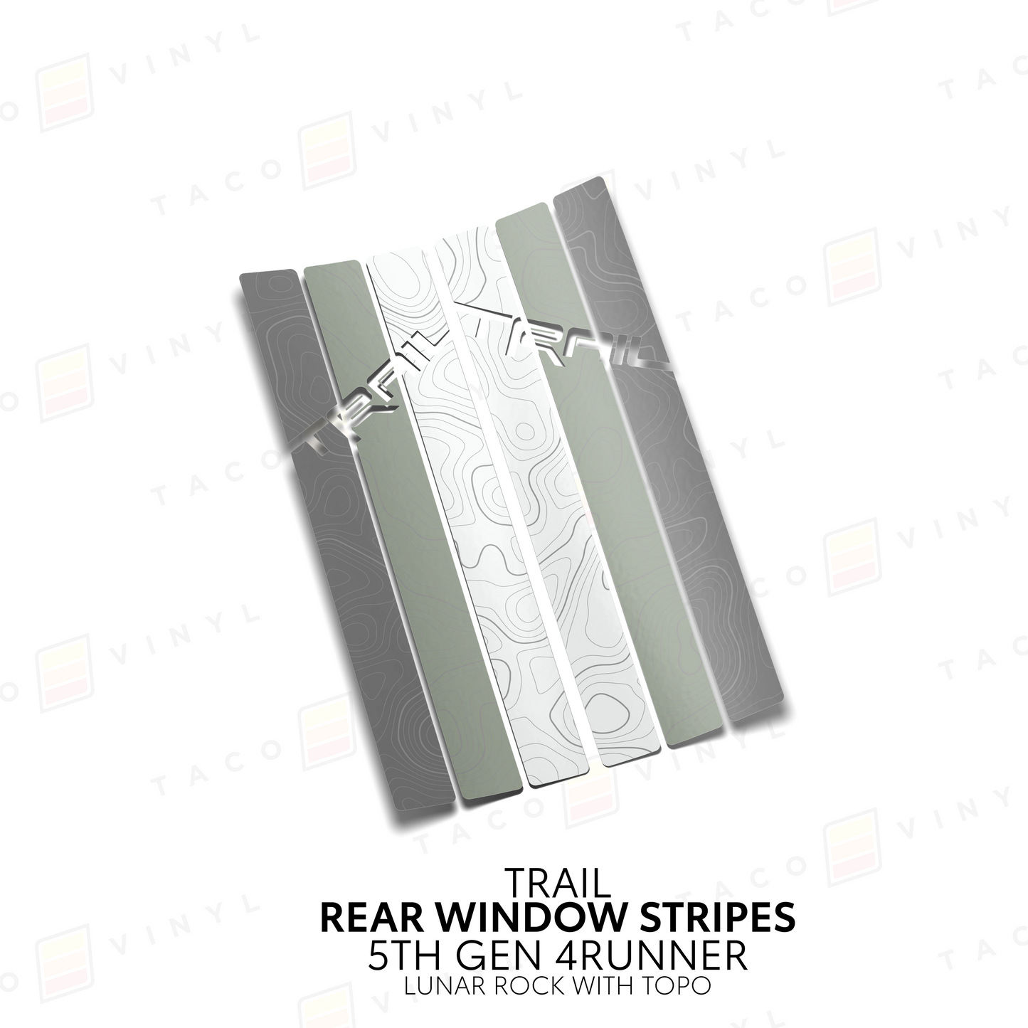 Taco Vinyl 4Runner Rear Window Stripes