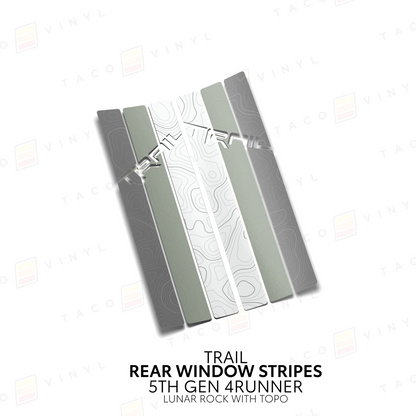 Taco Vinyl 4Runner Rear Window Stripes