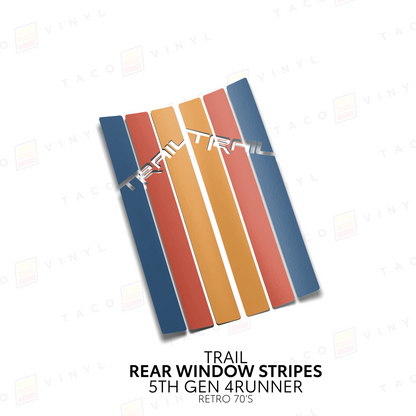 Taco Vinyl 4Runner Rear Window Stripes