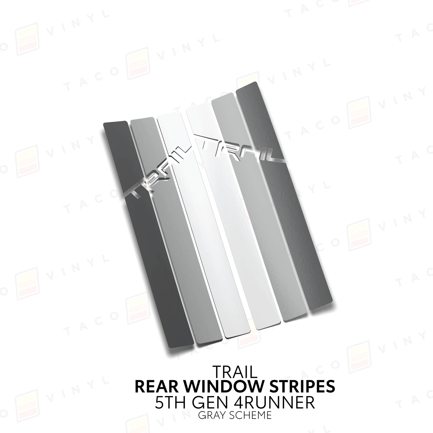Taco Vinyl 4Runner Rear Window Stripes