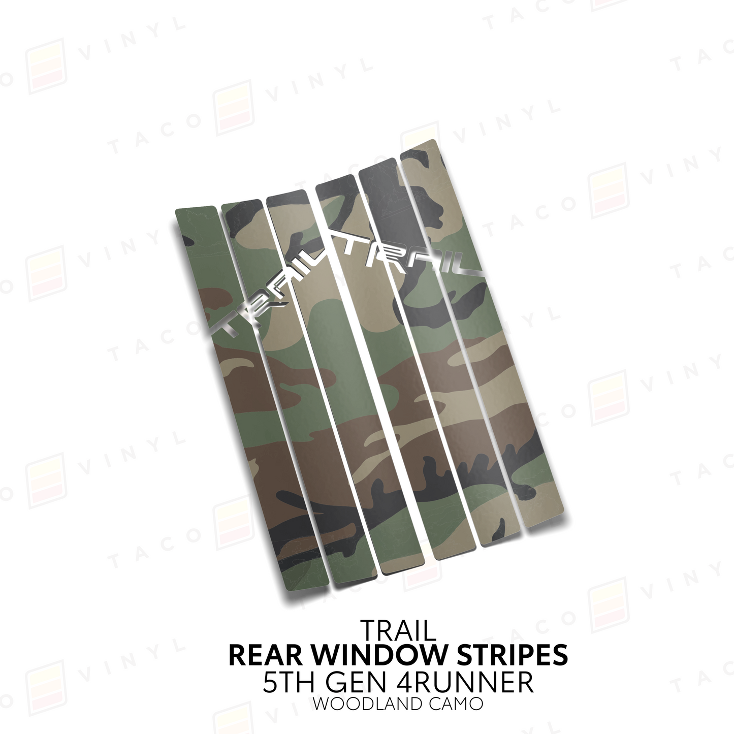Taco Vinyl 4Runner Rear Window Stripes