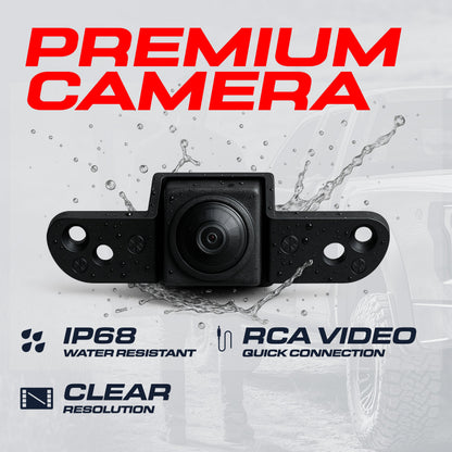 Toyota Tundra (2014-2024), Tacoma (2016-2024) Black Replacement Tailgate Handle with Backup Camera