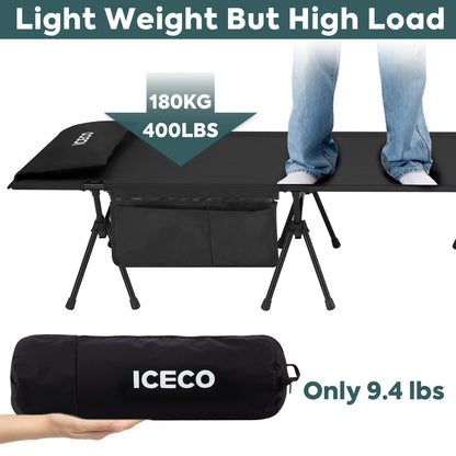 Camping Cot for Adults, Folding Cot, Portable Bed Sleeping Cot | ICECO