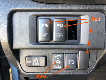 Cali Raised Tall OEM Style "Backup Lights" Switch