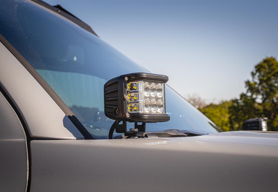 Cali Raised Low Profile LED Ditch Light Brackets Kit | '10 - '24 4Runner