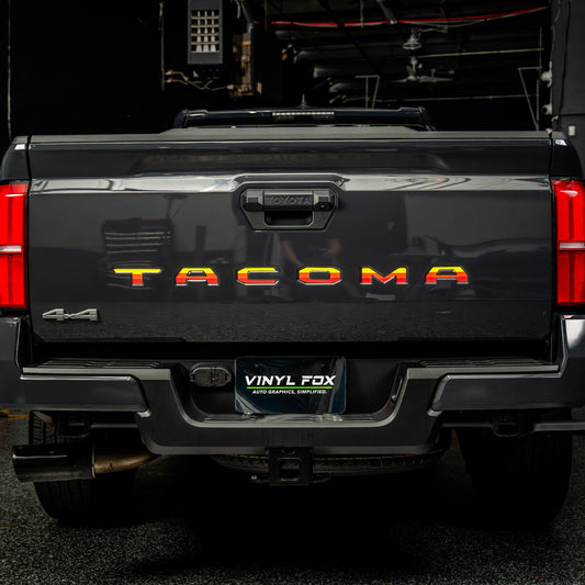 Vinyl Fox Vinyl Inlay Tailgate Letters | 2024+ Tacoma