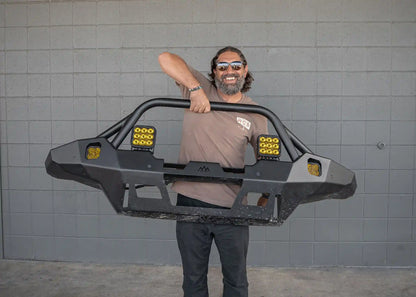 Backwoods  Hi-Lite Overland Front Bumper [PreRunner Bull Bar] | 2024+ Tacoma