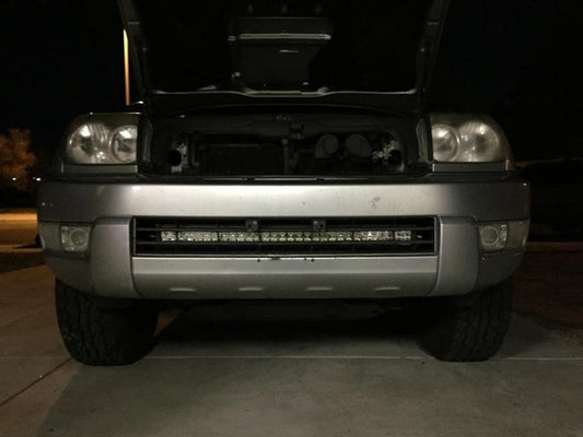 Cali Raised 32" Lower Bumper Hidden LED Light Bar Brackets Kit | '03 - '09 4Runner