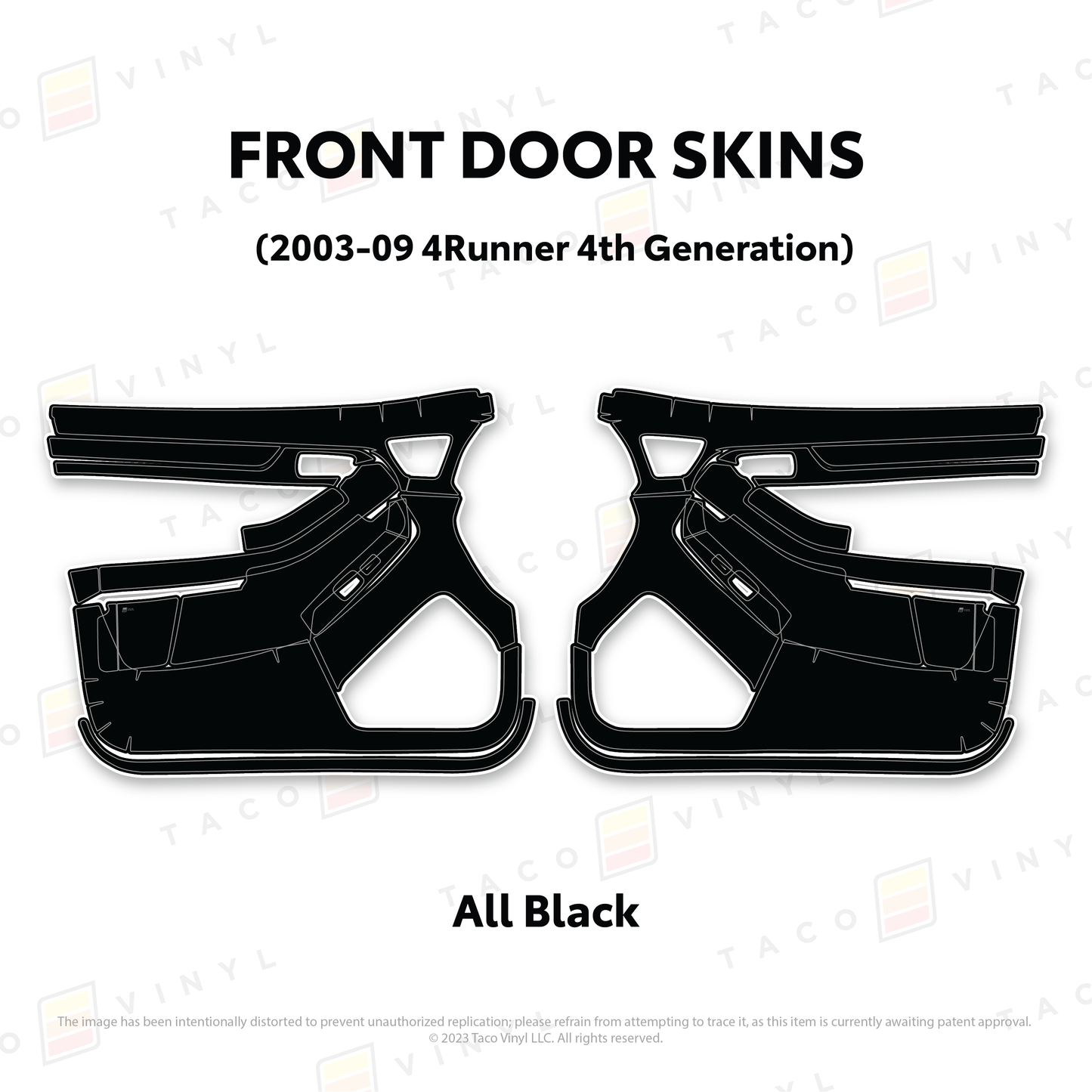 Taco Vinyl 4Runner Door Skins | '03 - '09 4Runner