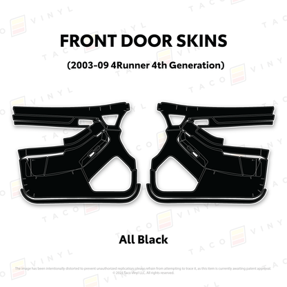 Taco Vinyl 4Runner Door Skins | '03 - '09 4Runner