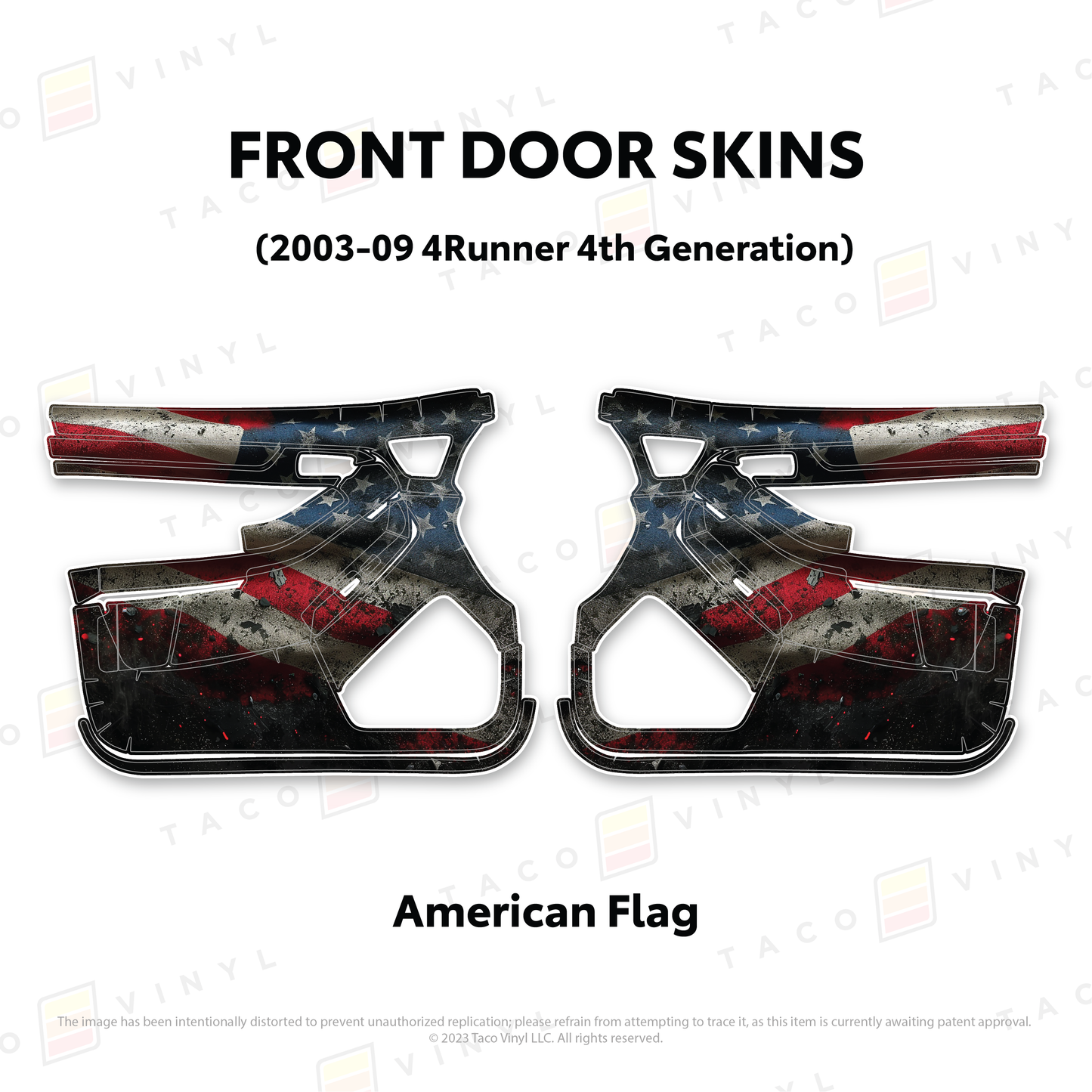 Taco Vinyl 4Runner Door Skins | '03 - '09 4Runner