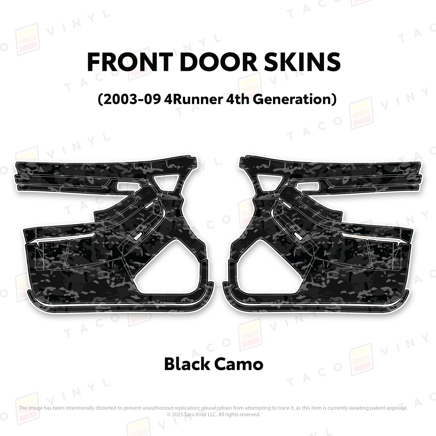Taco Vinyl 4Runner Door Skins | '03 - '09 4Runner