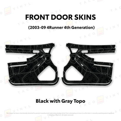 Taco Vinyl 4Runner Door Skins | '03 - '09 4Runner