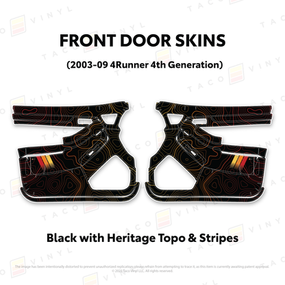 Taco Vinyl 4Runner Door Skins | '03 - '09 4Runner