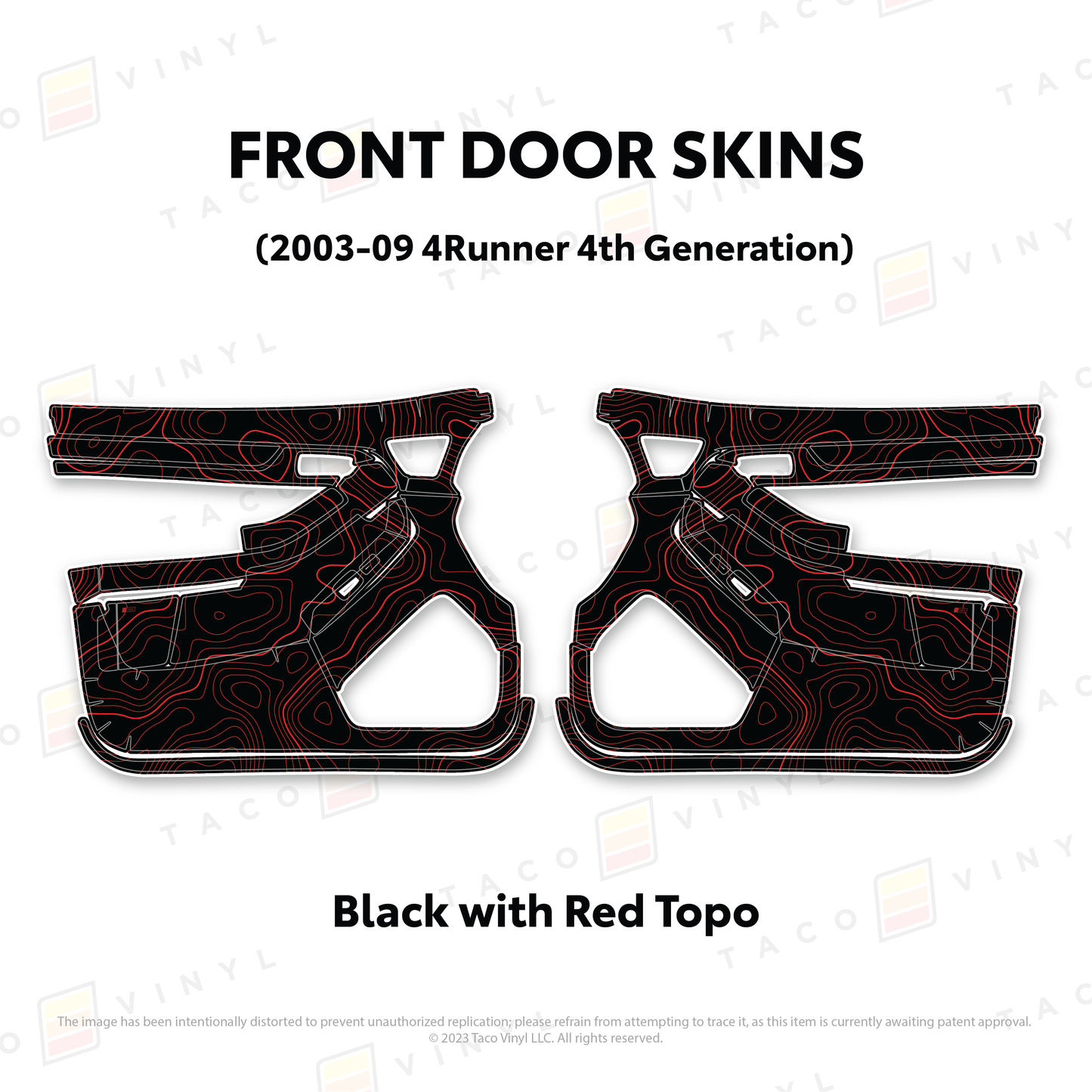Taco Vinyl 4Runner Door Skins | '03 - '09 4Runner
