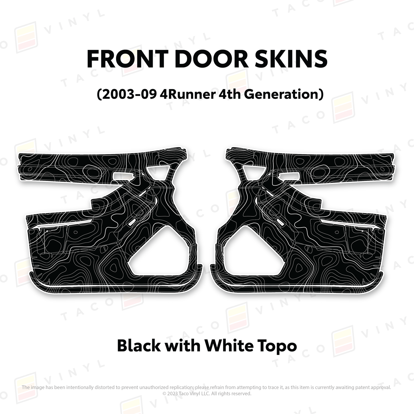 Taco Vinyl 4Runner Door Skins | '03 - '09 4Runner