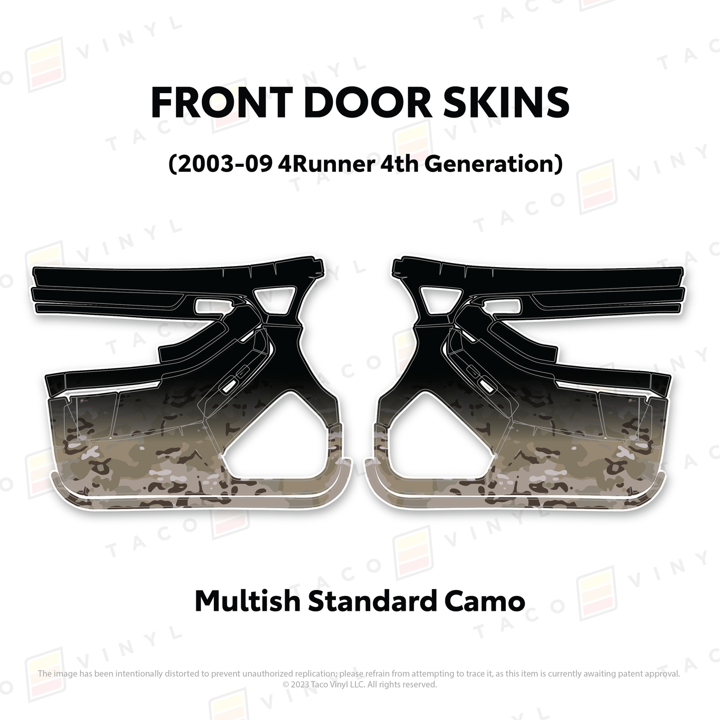 Taco Vinyl 4Runner Door Skins | '03 - '09 4Runner