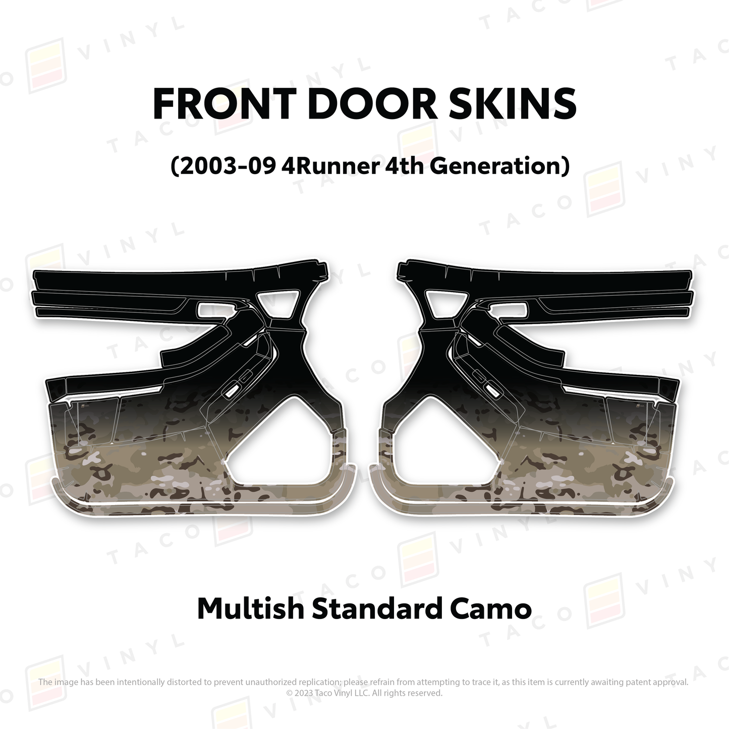 Taco Vinyl 4Runner Door Skins | '03 - '09 4Runner