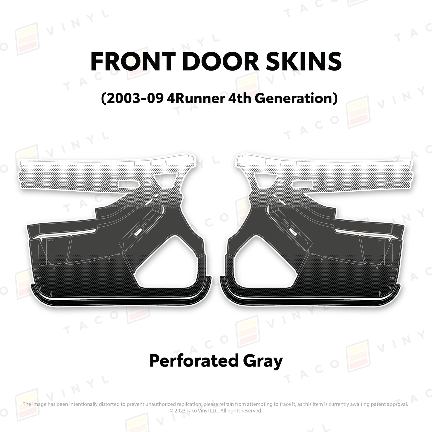 Taco Vinyl 4Runner Door Skins | '03 - '09 4Runner