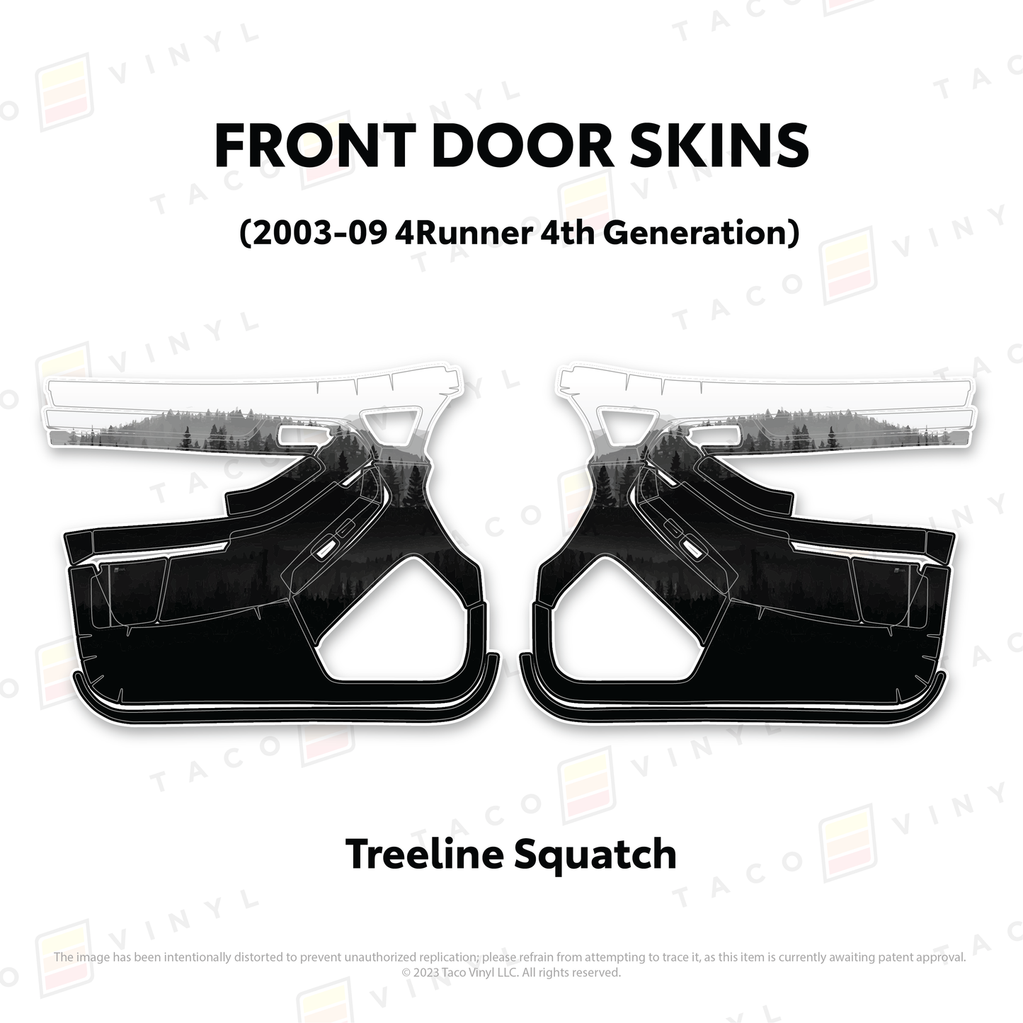 Taco Vinyl 4Runner Door Skins | '03 - '09 4Runner