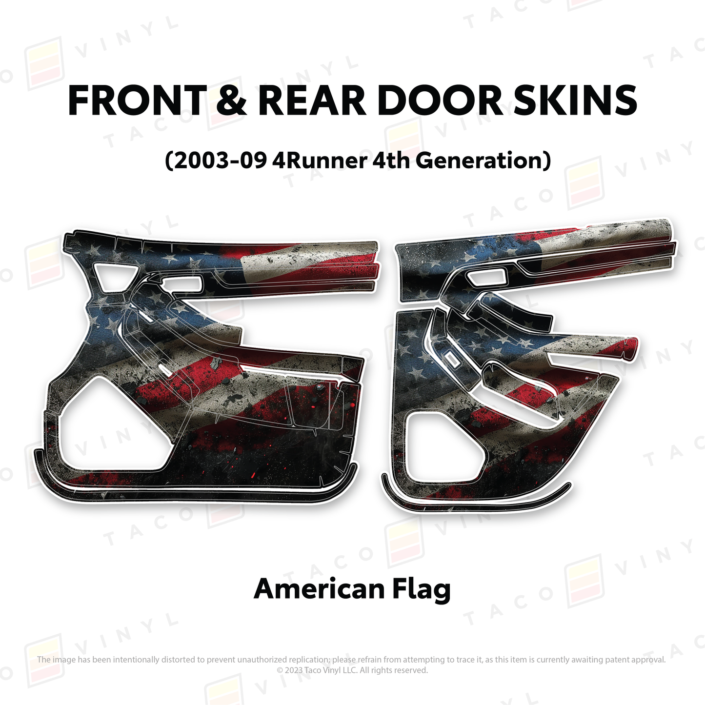 Taco Vinyl 4Runner Door Skins | '03 - '09 4Runner