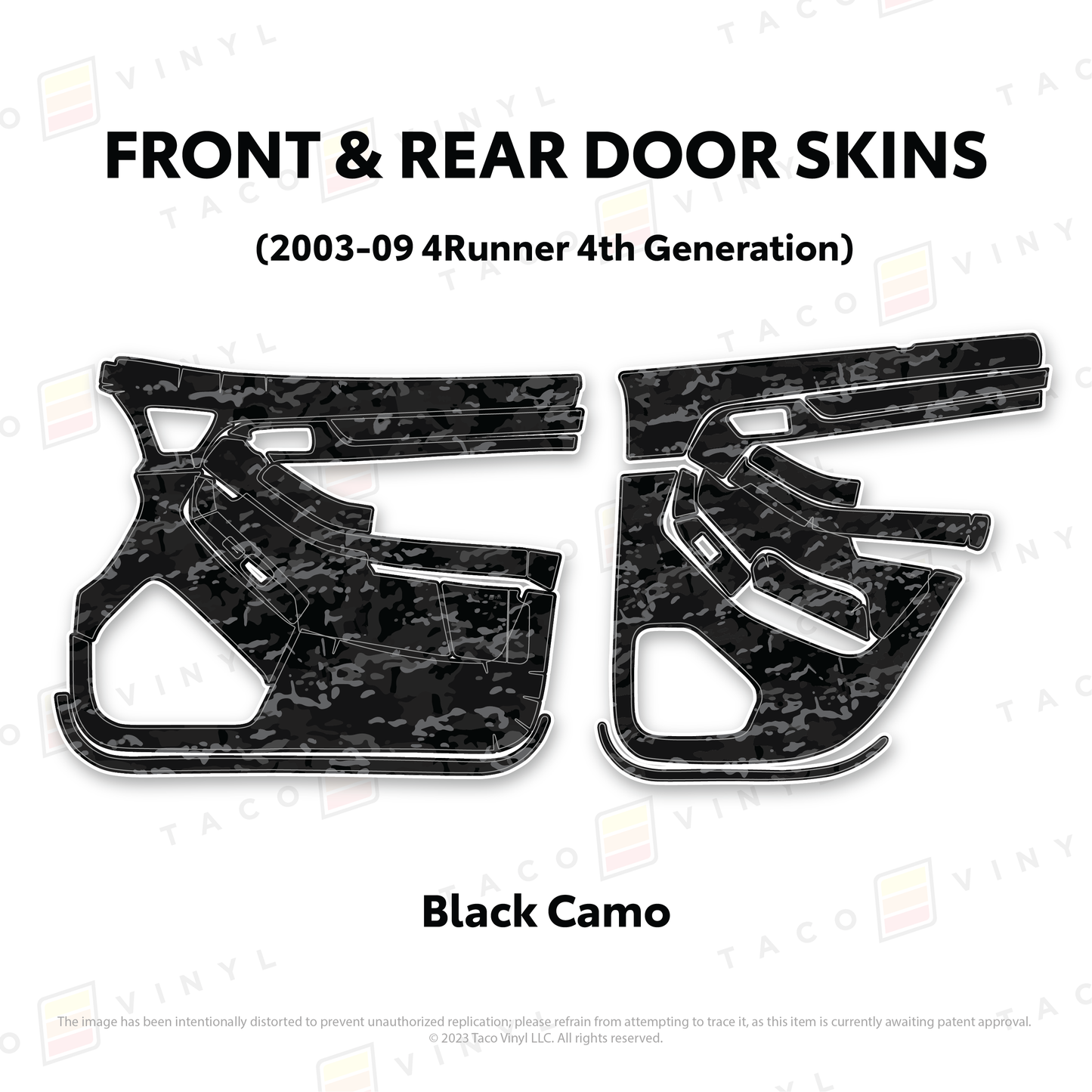 Taco Vinyl 4Runner Door Skins | '03 - '09 4Runner