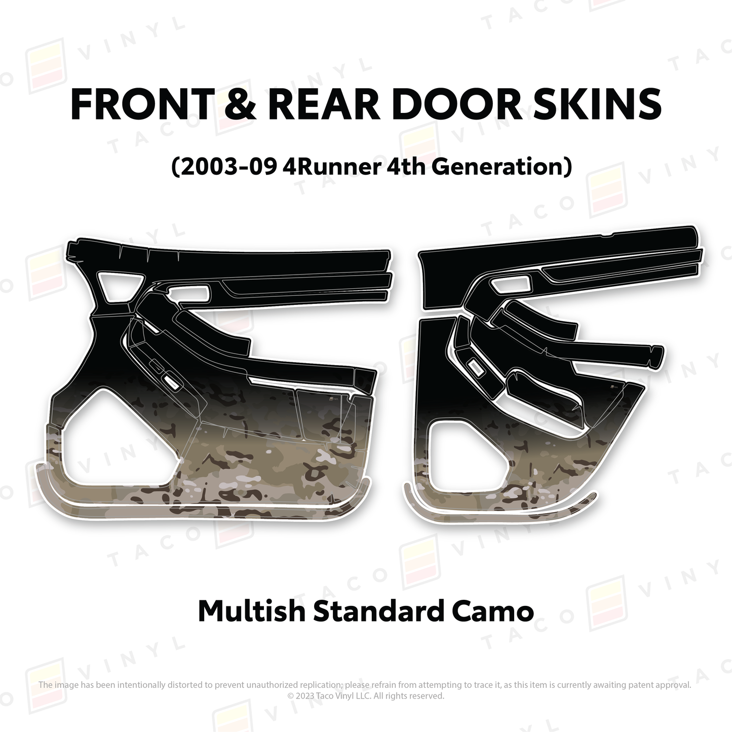 Taco Vinyl 4Runner Door Skins | '03 - '09 4Runner